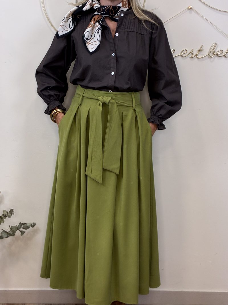 FALDA MIDI PLIEGUES ZAIDA - Imagen 2