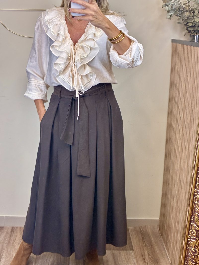 FALDA MIDI PLIEGUES ZAIDA - Imagen 2