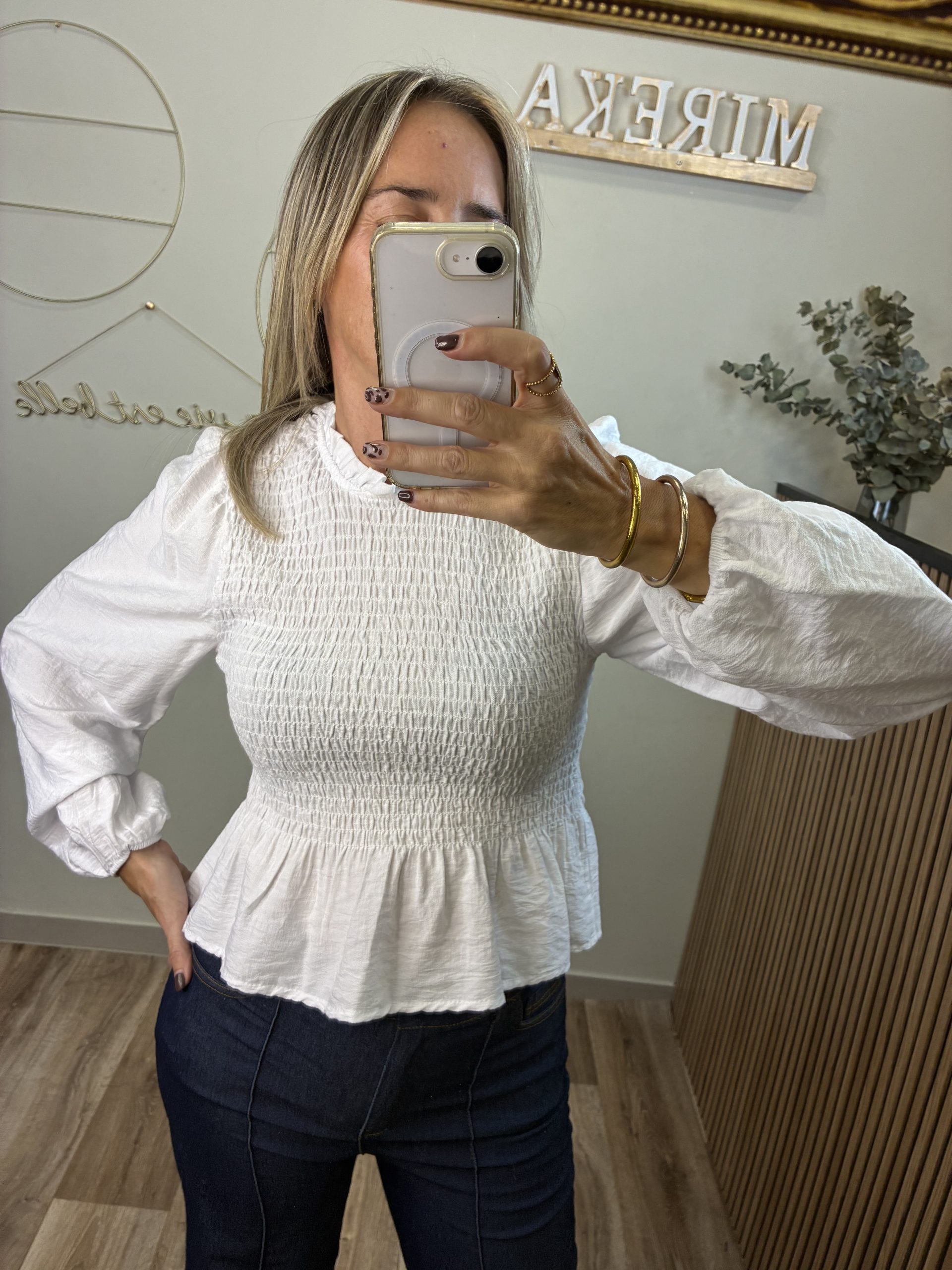 BLUSA NIDO DE ABEJA