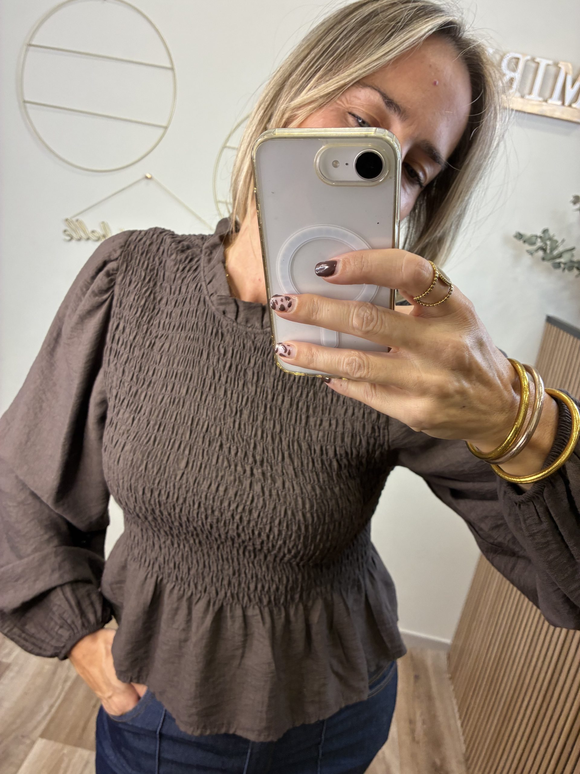 BLUSA NIDO DE ABEJA