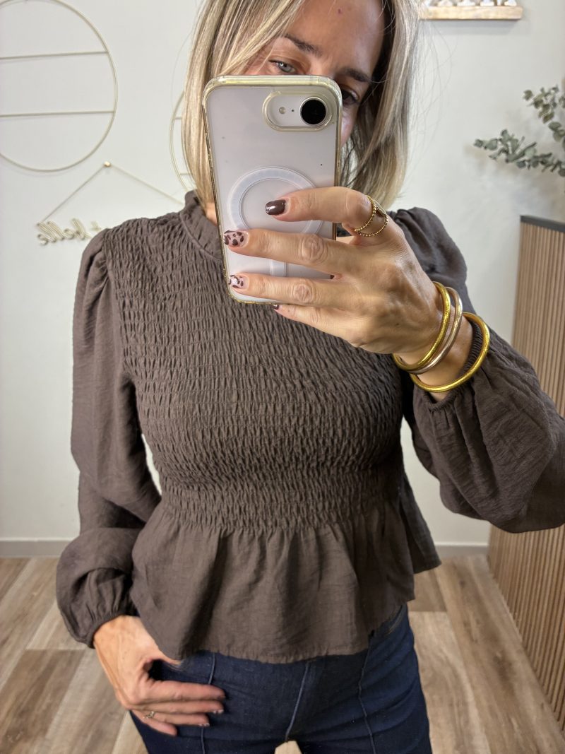 BLUSA NIDO DE ABEJA - Imagen 6