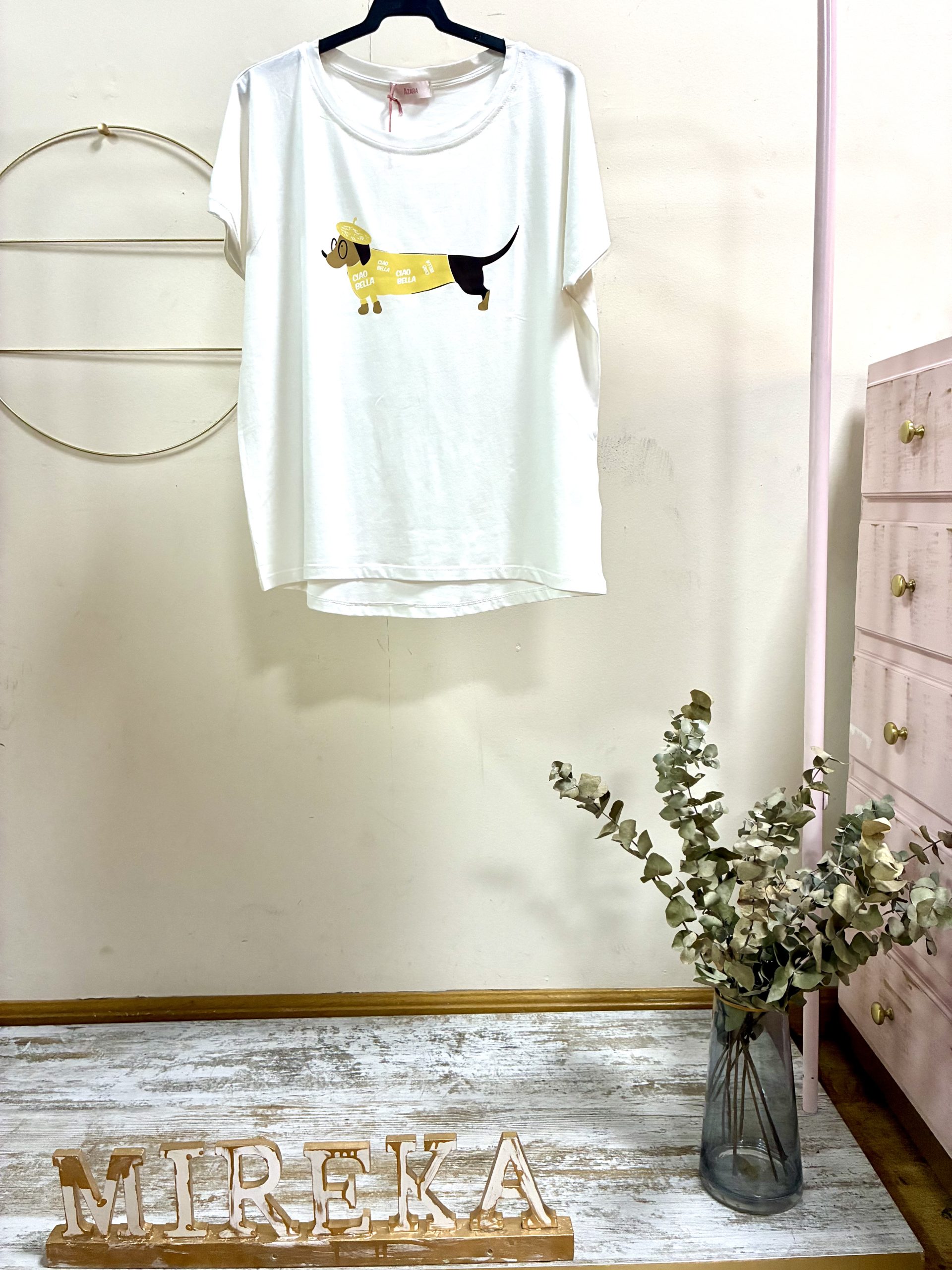 CAMISETA DOG YELLOW