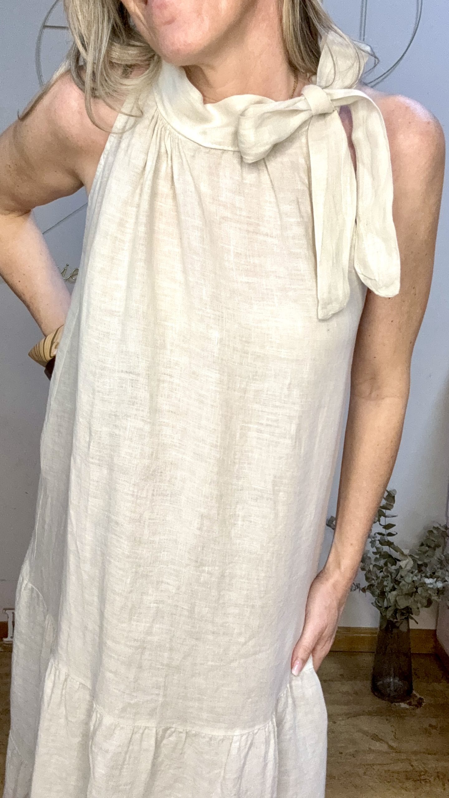 VESTIDO HALTER LINOA - Imagen 7