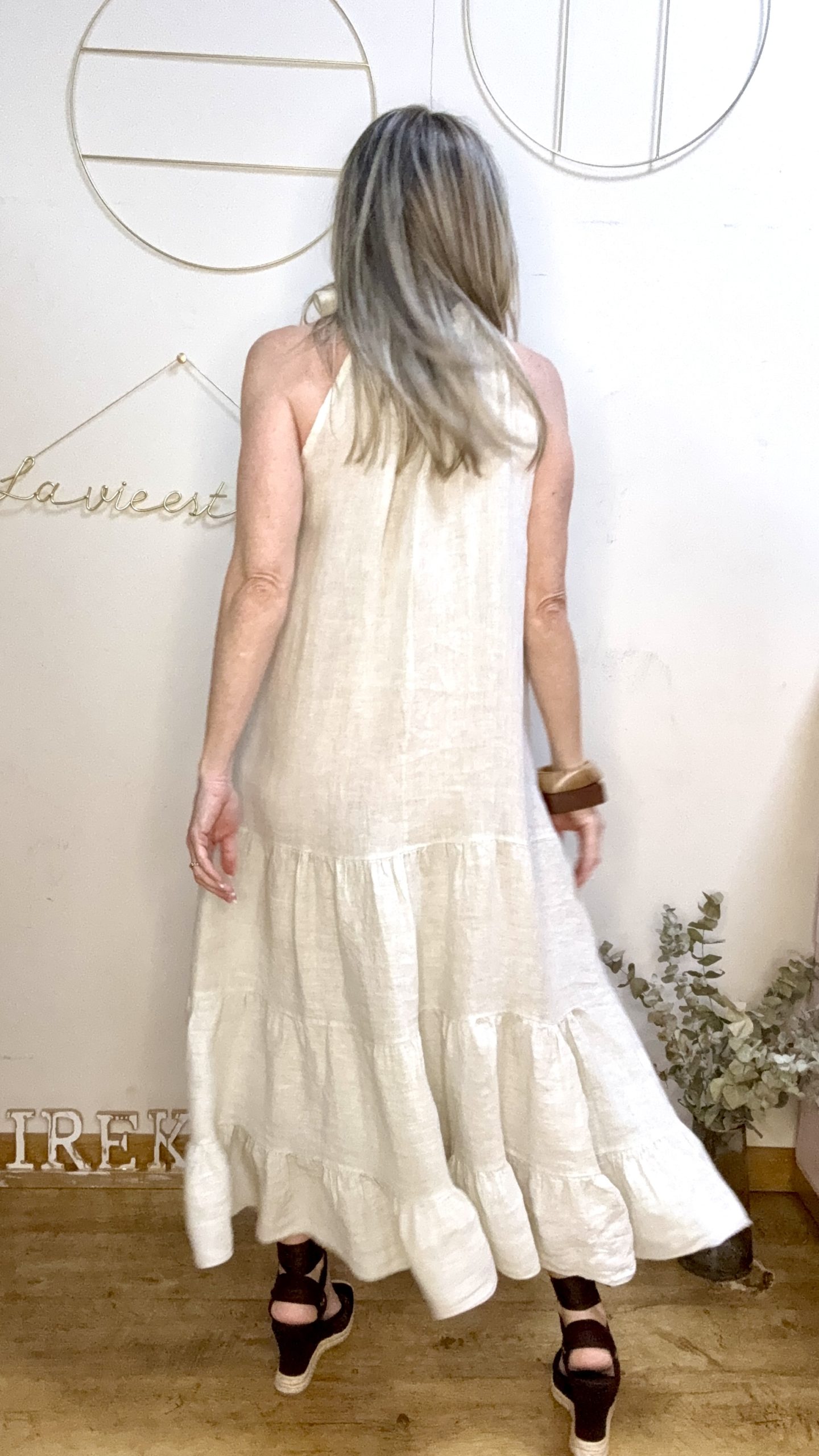 VESTIDO HALTER LINOA - Imagen 6