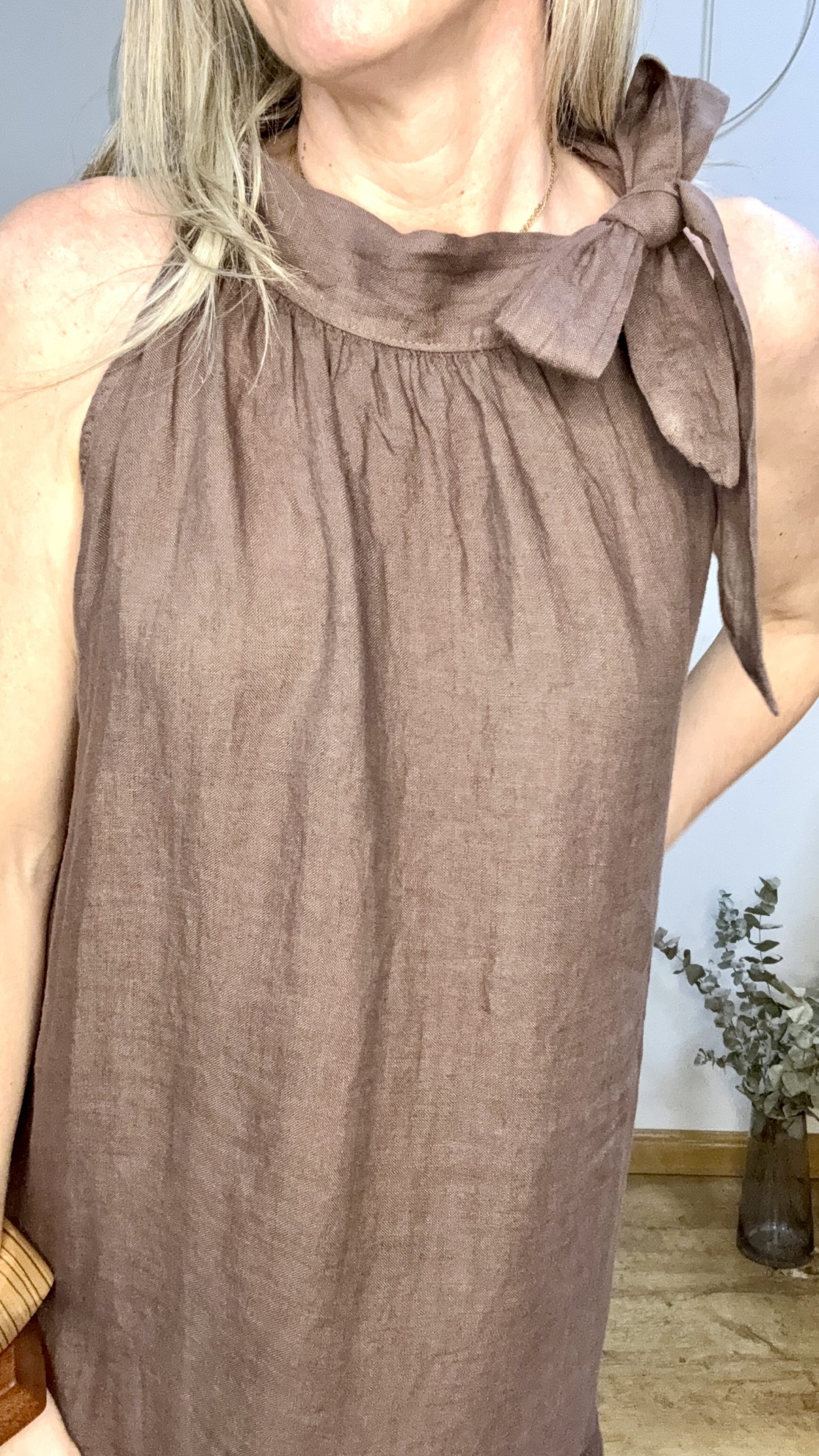 VESTIDO HALTER LINOA - Imagen 2