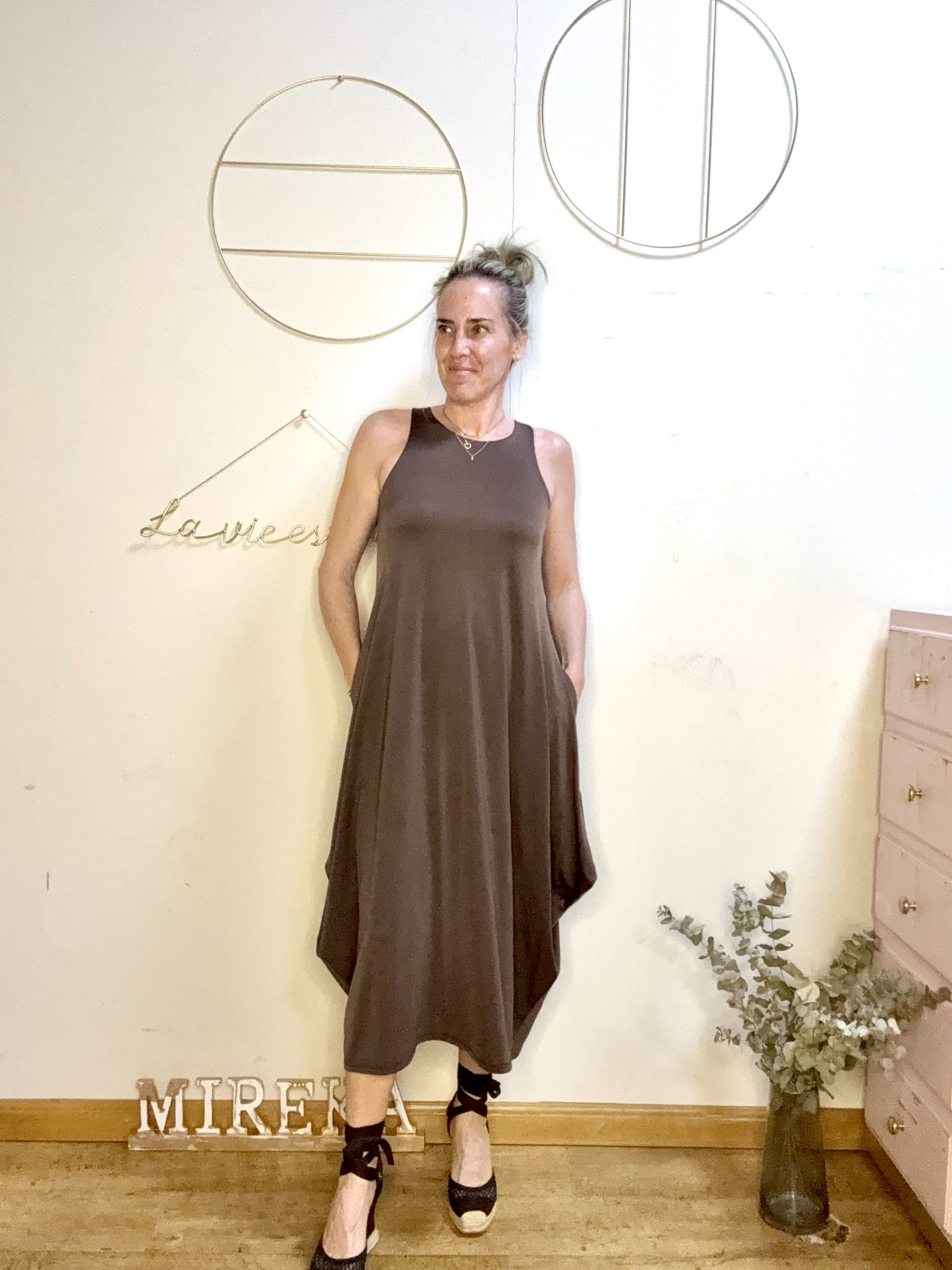 VESTIDO GLOBO LISO